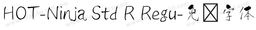 HOT-Ninja Std R Regu字体转换